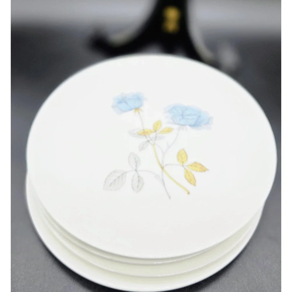 Set/5 Vintage Wedgwood Ice Rose Bread Butter Plate 6.t